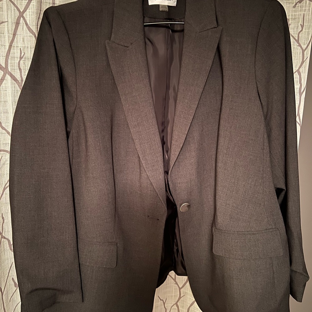 Calvin Klein Blazer.  Charcoal Grey